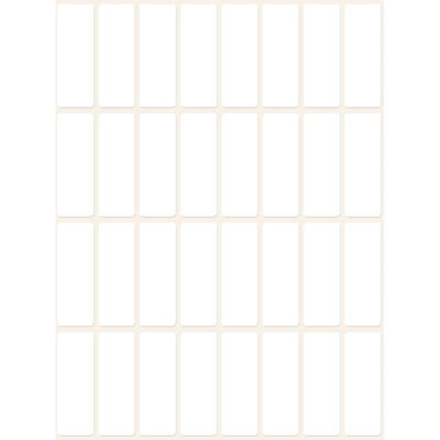 Etiket Avery hvid 38x14mm 3323 928stk/pk ark á 13x16cm