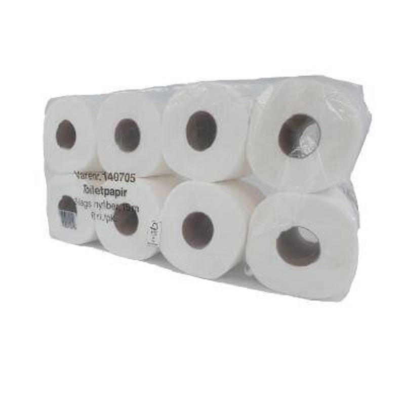Toiletpapir neutral 2-lag 15m nyfiver hvid pk./72 rl