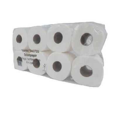 Toiletpapir neutral 2-lag 15m nyfiver hvid pk./72 rl