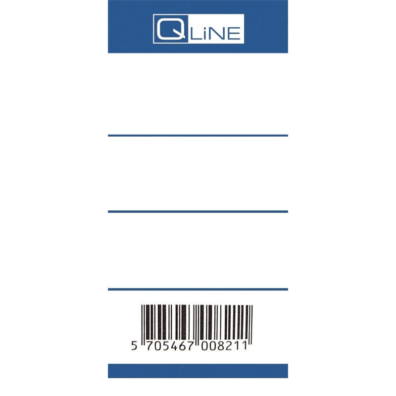 Brevordneretiket Q Line hvid t/80mm 100stk/pk