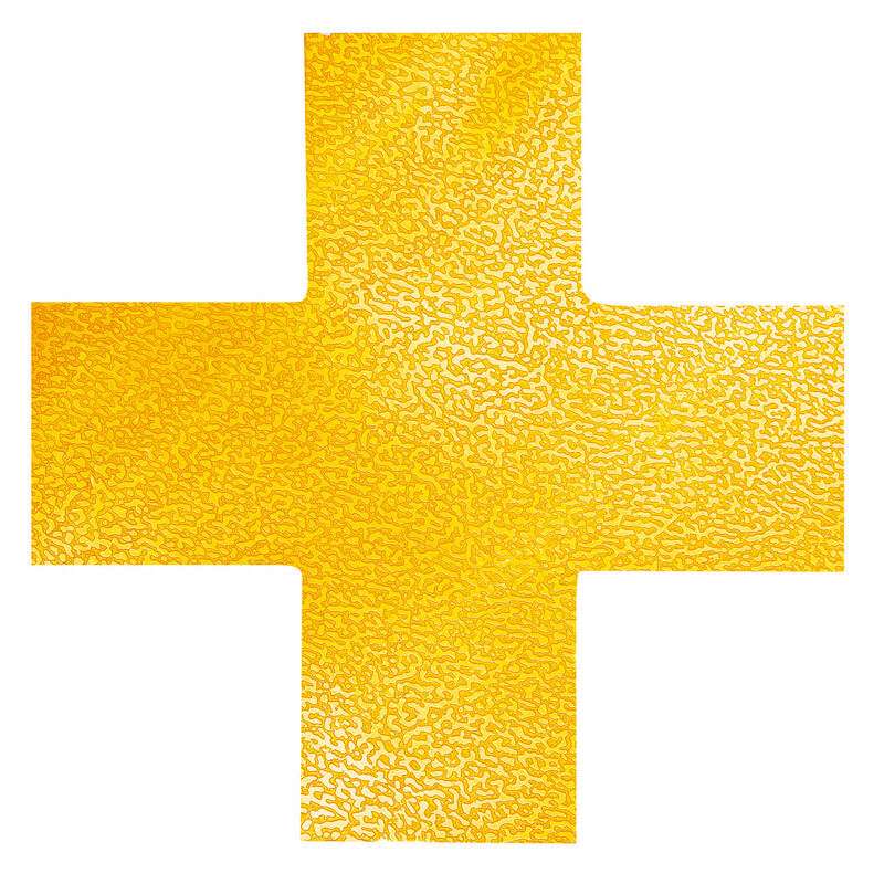 Gulvmærker Kryds Duraline Strong 150x0,7x150mm gul /10stk