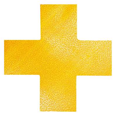 Gulvmærker Kryds Duraline Strong 150x0,7x150mm gul /10stk