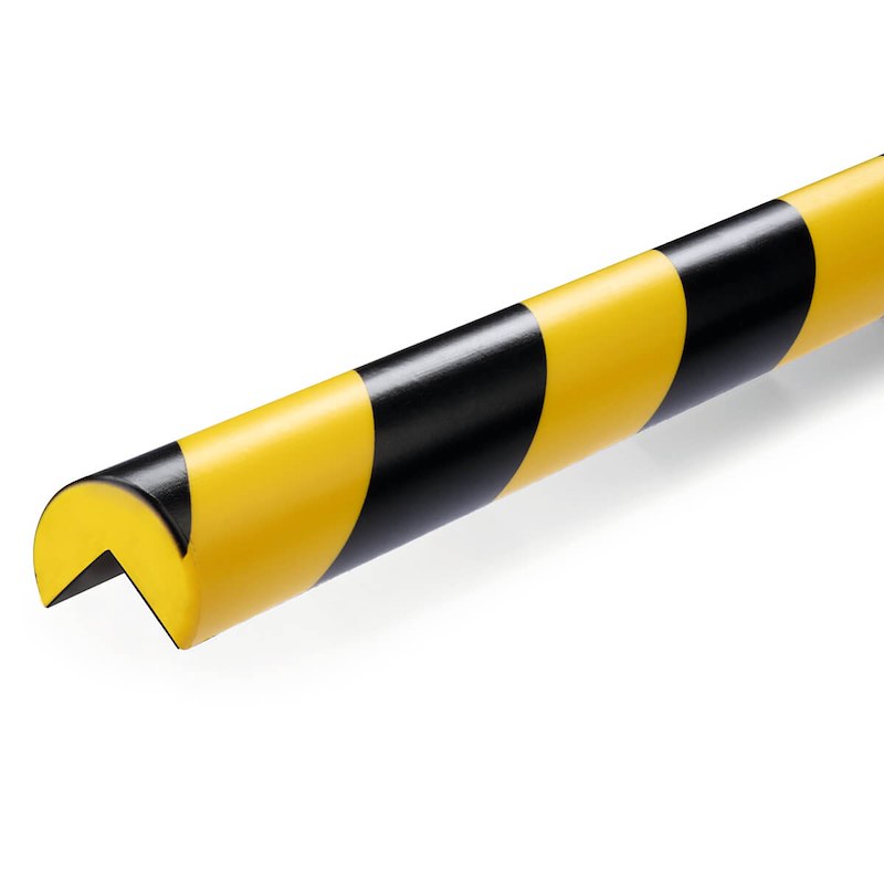 Hjørnebeskytter Durable C25R 1000x40x25mm magnetisk sort/gul