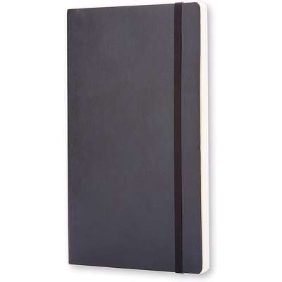 Notesbog Moleskine Classic soft ulin. L 13x21cm sort