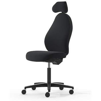 Kontorstol Malm R3 høj Dux sæde sort kryds sort select