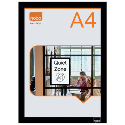 Inforamme Nobo A4 magnetisk selvkl. sort pk./2