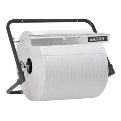 Dispenser Katrin aftørringsrulle Black Line t/vægmontering