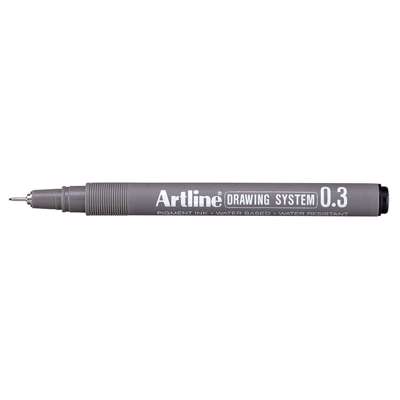 Fineliner Artline EK233 0,3mm sort