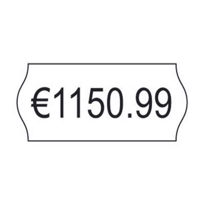 Prisetiketter Avery 26x12mm aftagelig hvid 1 linje pk./10rl