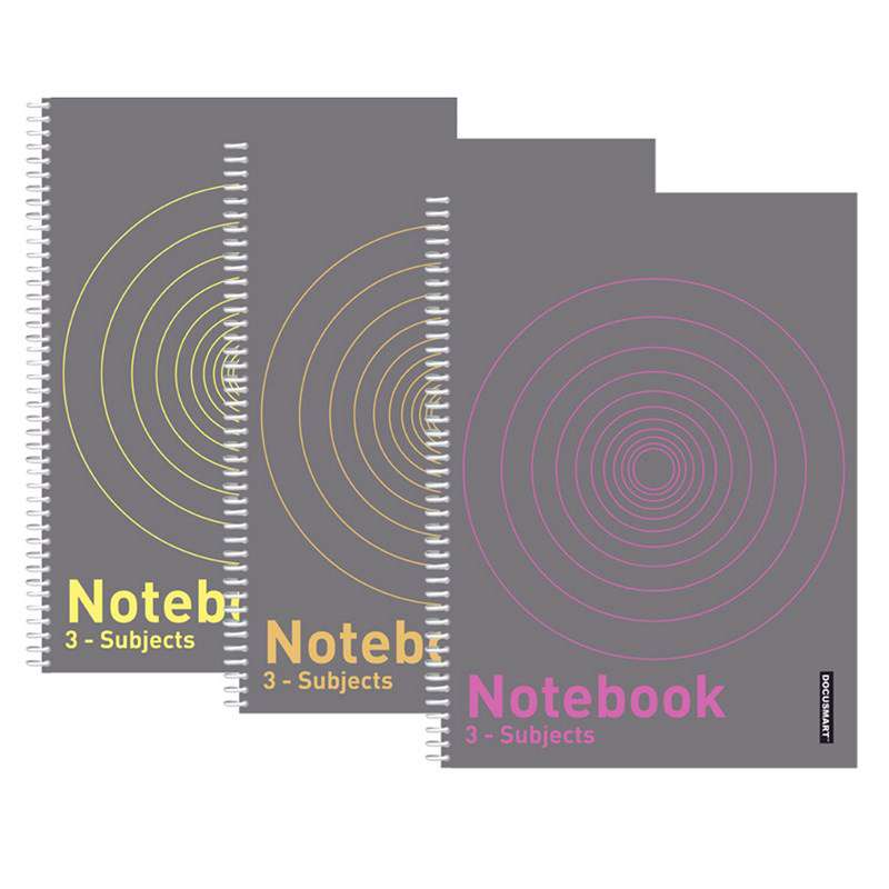 Notesbog 3-delt memo A4 Docusmart 120 blade