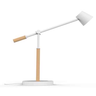 Lampe Unilux Vicky hvid/træ