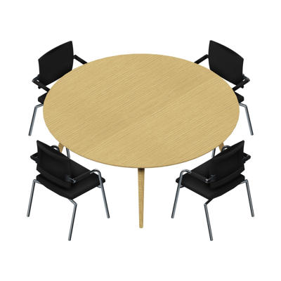 Konferencebord Dencon XL 1909 Ø180 HPL eg/eg