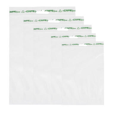 Lynlåsposer Grippie Green nr. 03 50mic klar 1000stk/pk