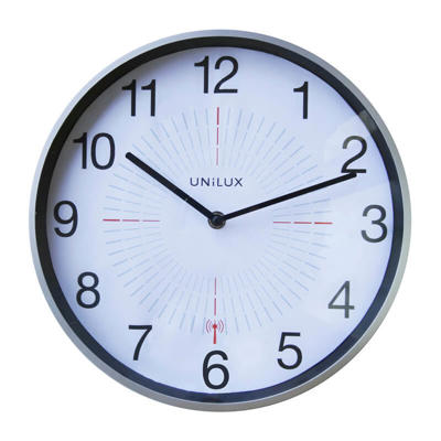 Vægur Unilux Udendørs metal sølv Ø35,5