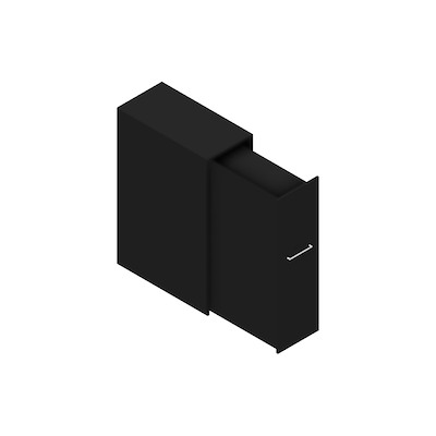 Udtræksskab Dencon Delta45 2377 120x40x80 sort