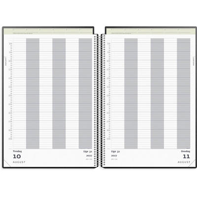 Aftalekalender A4 dag sort PP-plast 2027