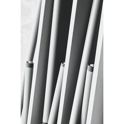 Kantinebord FourReal 74 180x80cm, hvid lam, sort kant/krom