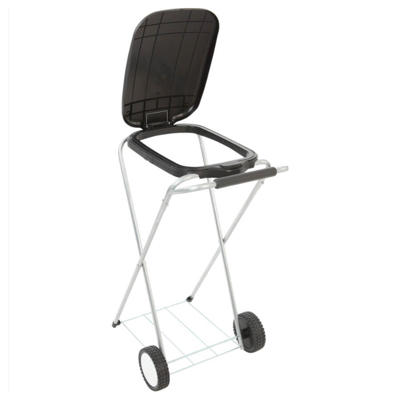 Affaldsstativ Move & Up 120L galv. alu/sort