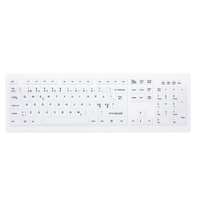 Tastatur Cherry AK-C7412 Hygiejnisk vandtæt IP68 Nordisk