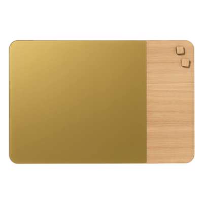 Glastavle Naga magnetisk 40x60 mat guld/egefiner