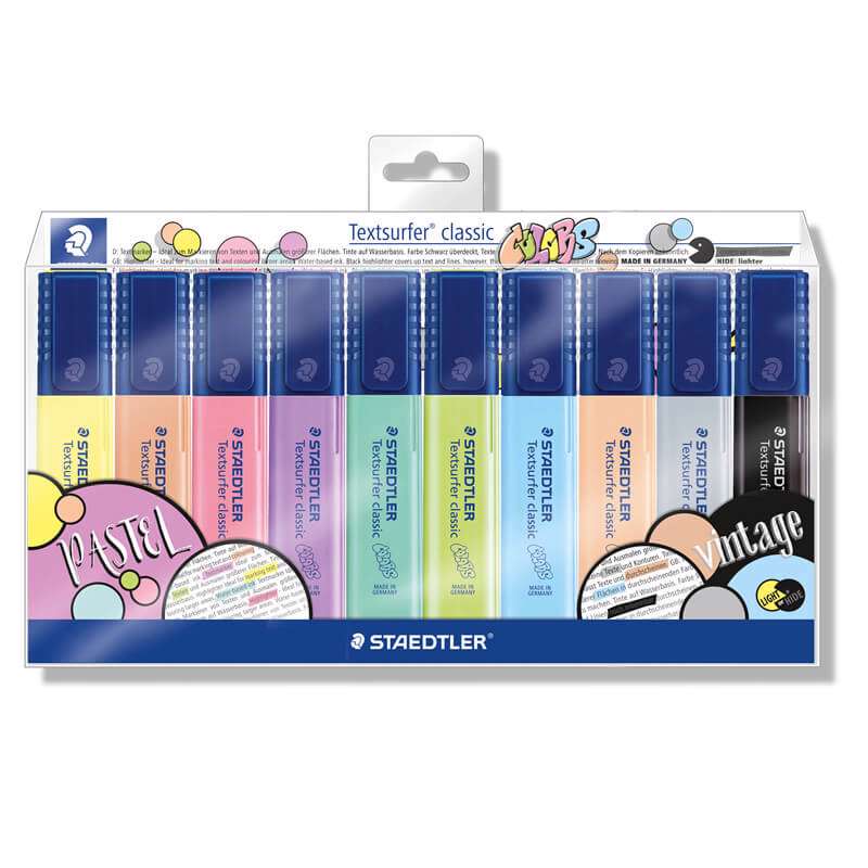 Tekstmarker Staedtler 364 Textsurfer pastel ass. 10stk/pk