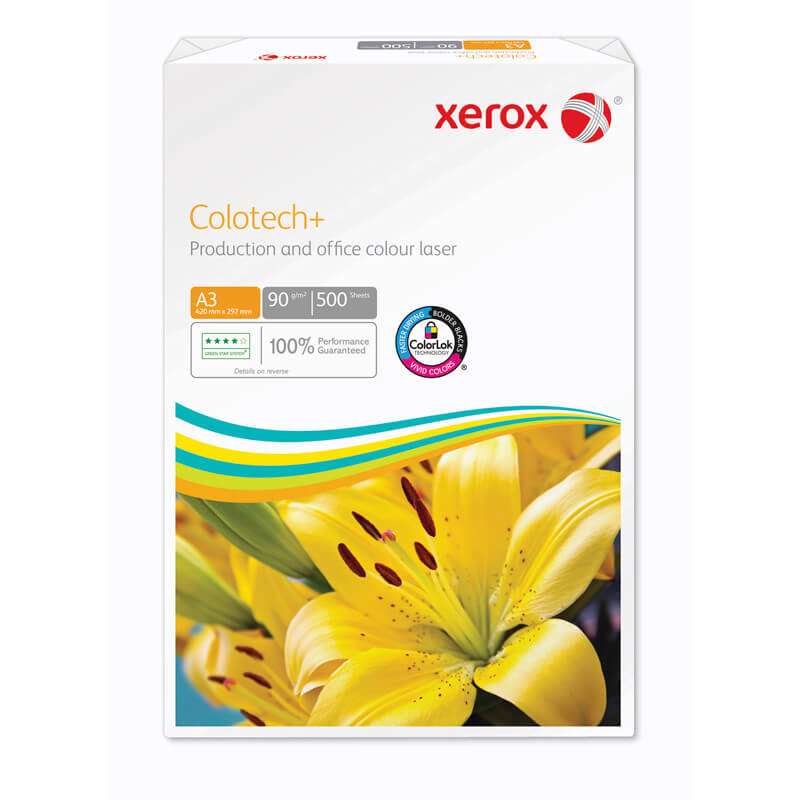 Kopipapir Xerox Colotech+ FSC 90g A3 500ark/pk