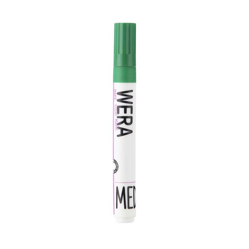 Marker WERA m/kantet spids 1-4 mm grøn