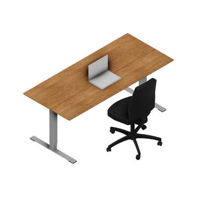 Hæve-sænkebord Dencon X3502 1800x800 alu stel valnød pl