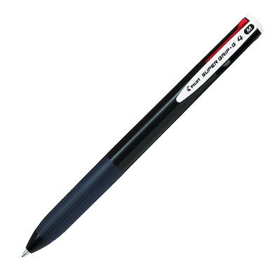Kuglepen Pilot Super Grip G4 M 4-farver sort