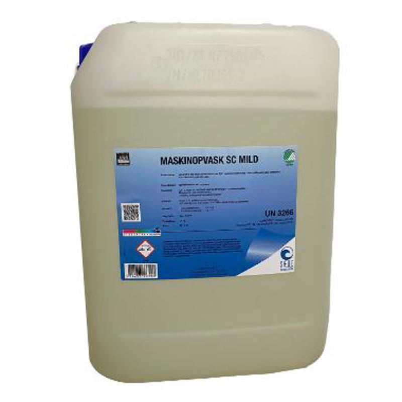 Maskinopvaskemiddel SC Mild flydende 12,5 kg Svanemærket