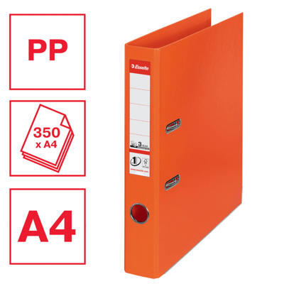Brevordner Esselte No.1 Power orange A4 smal