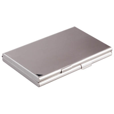 Køb Visitkortholder fra Durable med plads til 20 visitkort 55x90 mm aluminium