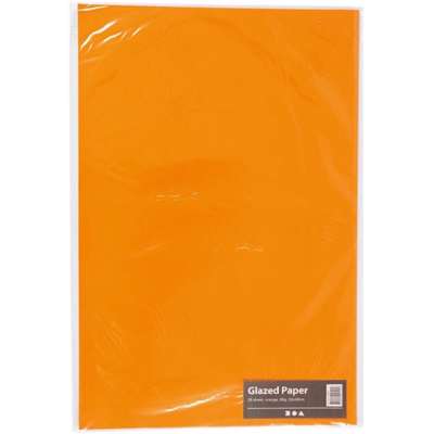 Glanspapir Creas 32x48 80g orange /25 ark