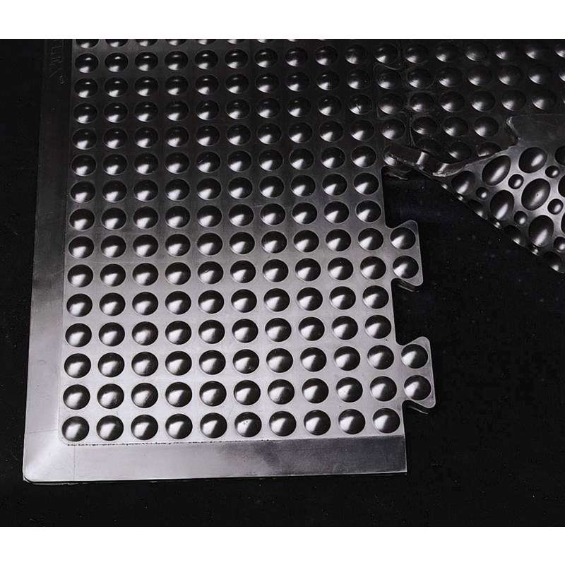 Måtte midtstykke Yoga Flex 80x70cm naturgummi 13mm sort