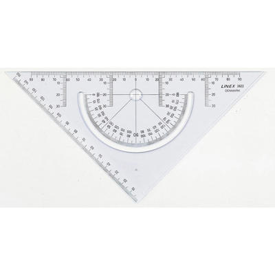Lineal Geometri trekant Linex 2622 m/vinkelmåler