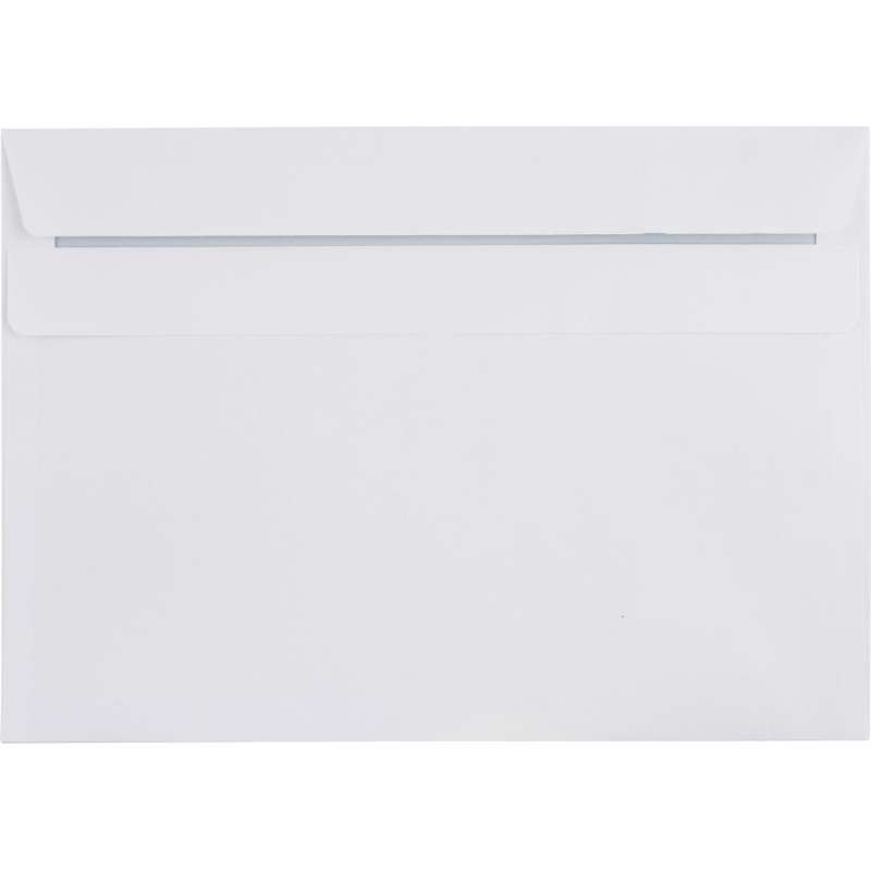 Kuverter m/rude hvid 162x229mm C5 10098 Peal&Seal 500stk/pak