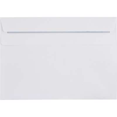 Kuverter m/rude hvid 162x229mm C5 10098 Peal&Seal 500stk/pak