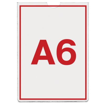 Plastetui Esselte A6 0,105mm glasklar 100stk/pk