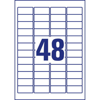 Etiketter Avery label outdoor 45,7x21,2mm 48stk/ark L4778-20