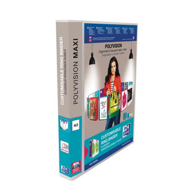 Indstiksmappe A3 Maxivision 30 mm 4D højform. m/lomme klar