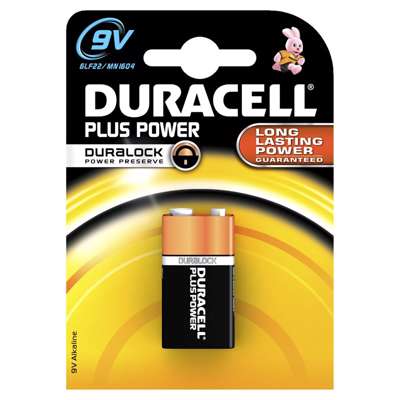Batteri Duracell Plus Power 9V 1stk/pak