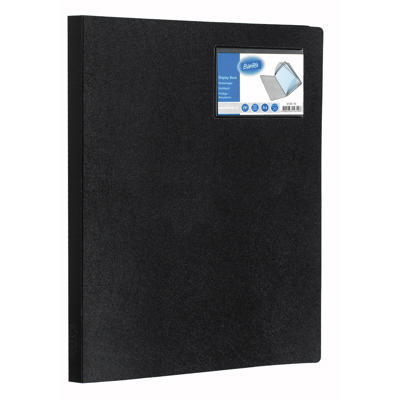 Demomappe A4 m/20 lommer sort 