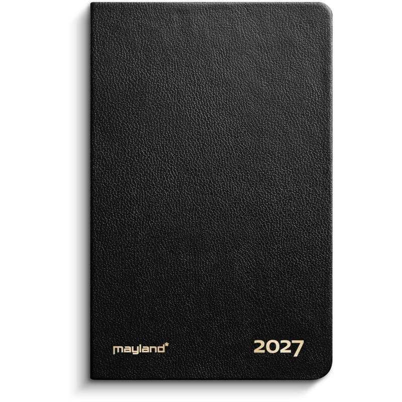 Lommekalender uge 2027 Mayland sort kunstskind indbundet