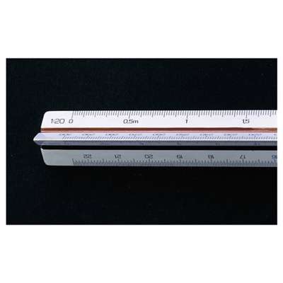 Målestok trekantet Linex 311 målestok 1:1:20:25:50:75:125