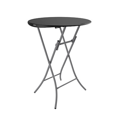 Cafebord LifeTime rund Ø84 højde 110 sort