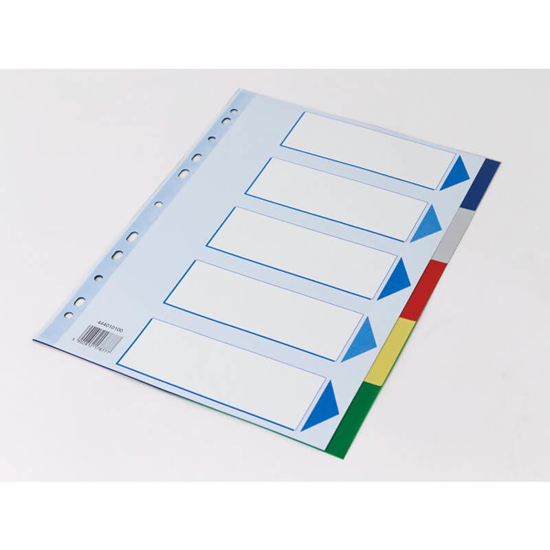 Faneblade Q-Line A4 5-delt m/kartonforblad 17877