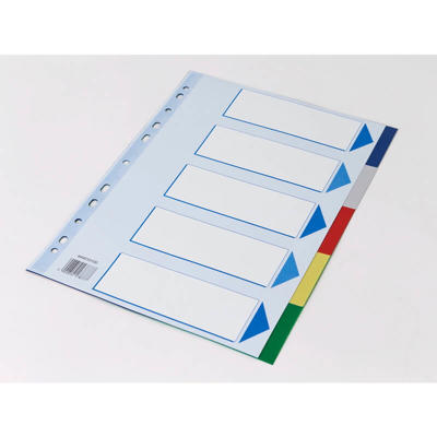 Faneblade Q-Line A4 5-delt m/kartonforblad 17877