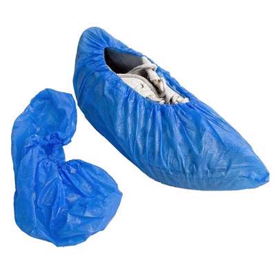 Overtrækssko 1410, eks. lang, blå pk./100, (30-35 my)
