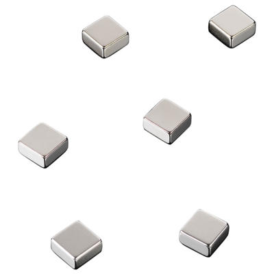 Magnet t/glastavle NAGA stål firkantet 6stk/pk