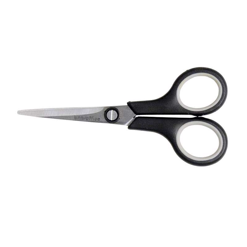 Saks BNT/Office 125mm sort/grå soft gummi greb